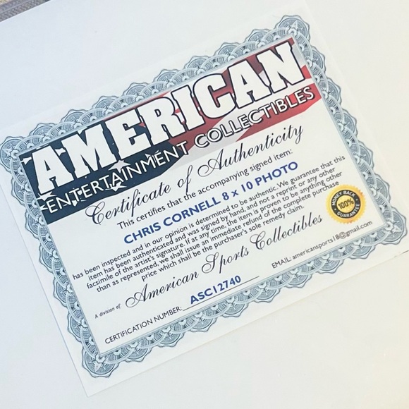 CHRIS CORNELL authenticated signed autographed 8x10 photo - Picture 5 of 9